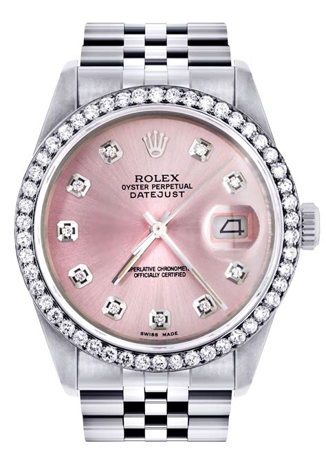 rolex women's pink face